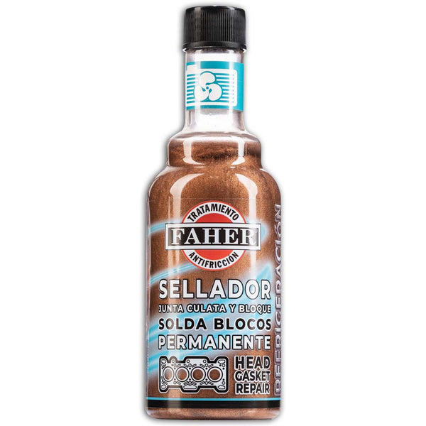 Sellador permanentemente las fugas y fisuras del circuito de refrigeración. Tapafugas bloque motor, junta de culata, radiador de aluminio, hierro...